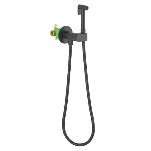 Смеситель встроенный с гигиеническим душем Timo Caisa 9137/03SM черный от магазина Vanna-Vanna.ru!
