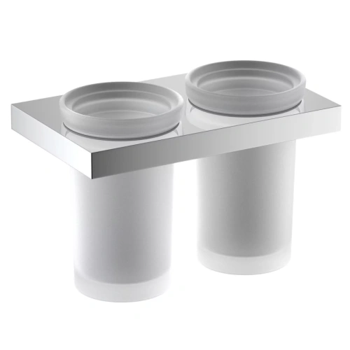 Стакан для щеток двойной Timo Petruma 15234/00 хром от магазина Vanna-Vanna.ru!