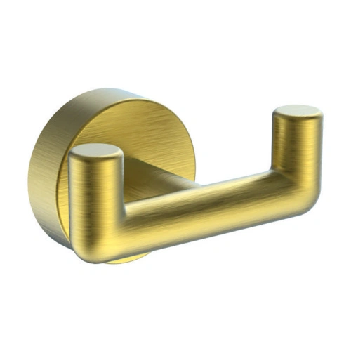 Крючок двойной Raglo R320.052.03, золотой сатин от магазина Vanna-Vanna.ru!