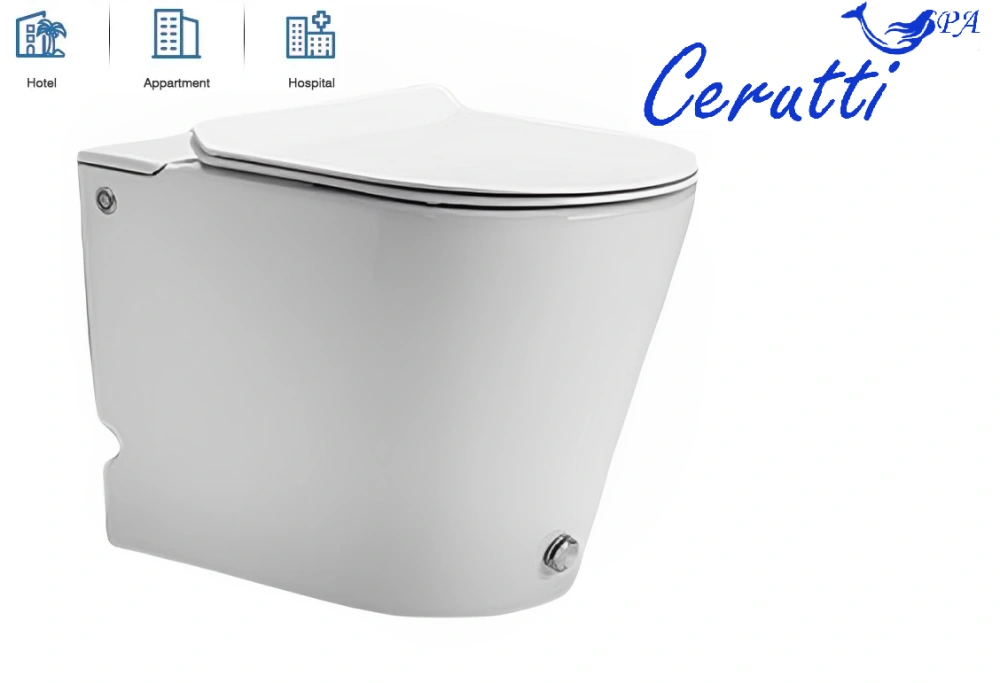 Унитаз Ceruttispa ARGENTERA Pulse  CT7267 приставной, импульсный, белый от магазина Vanna-Vanna.ru!