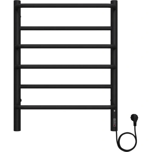 Полотенцесушитель электрический Terminus Евромикс П6 45х60 КС 905, черный матовый от магазина Vanna-Vanna.ru!