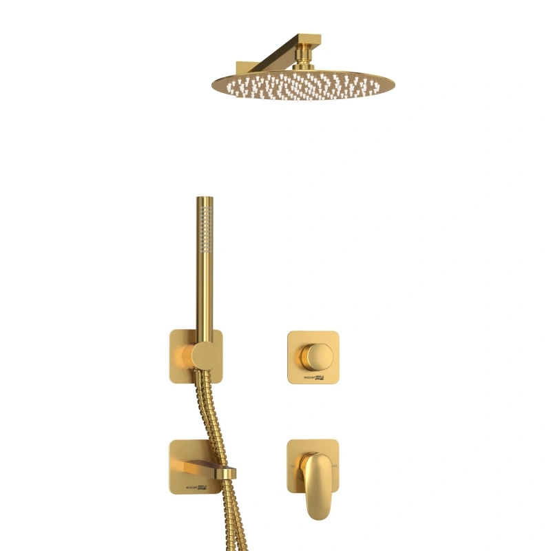 Душевой комплект WasserKRAFT Havel A3651.283.284.180.259.285.194.286 матовое золото от магазина Vanna-Vanna.ru!