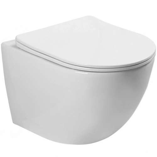 Унитаз SantiLine SL-5005T подвесной, с микролифтом, белый от магазина Vanna-Vanna.ru!