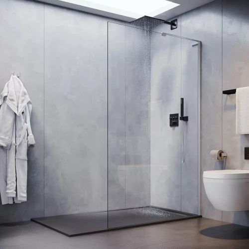 Душевая перегородка Veconi Korato KR-77, 1200x2000, хром, стекло прозрачное от магазина Vanna-Vanna.ru!