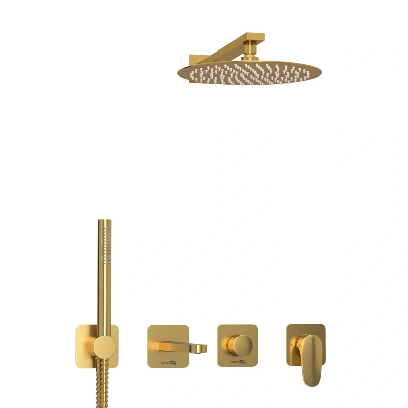 Душевой комплект WasserKRAFT Havel A3651.283.284.180.259.285.194.286 матовое золото от магазина Vanna-Vanna.ru!