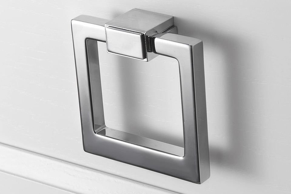 Пенал ASB Woodline Рома 40 R напольный, белый, ручки хром от магазина Vanna-Vanna.ru!