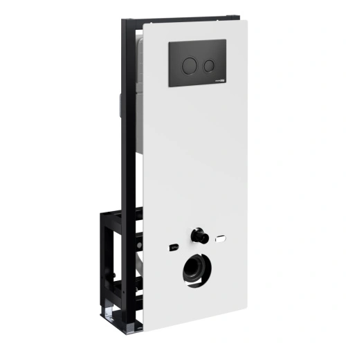 Инсталляция WasserKraft Glan 66TLT.010.ME.WH.MB01 для подвесного унитаза, с кнопкой от магазина Vanna-Vanna.ru!