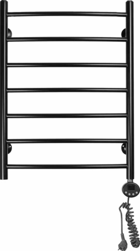 Полотенцесушитель электрический Domoterm Калипсо П7 500x700 R правый, черный матовый от магазина Vanna-Vanna.ru!