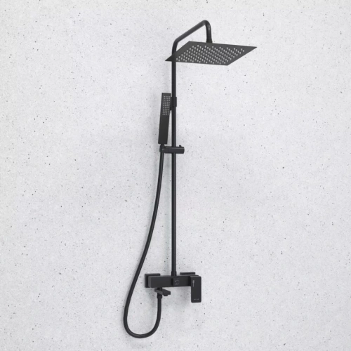 Душевая стойка WasserKraft Abens A277.255.218.BM черный Soft-touch