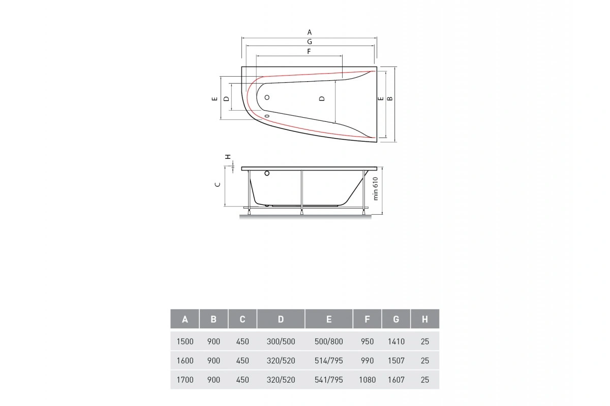 Ванна акриловая Vayer Boomerang 160x90 R правая от магазина Vanna-Vanna.ru!
