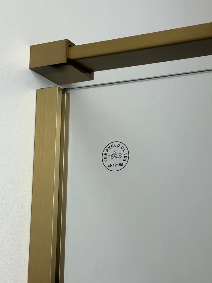 Душевой угол Timo TTSSP-100/17C-8, распаш 1000*1000*2000, профиль мат золото, стекло прозрачное 8 мм от магазина Vanna-Vanna.ru!