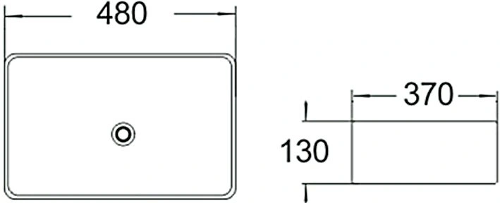 Раковина SantiLine SL-1010MB накладная, черный матовый от магазина Vanna-Vanna.ru!