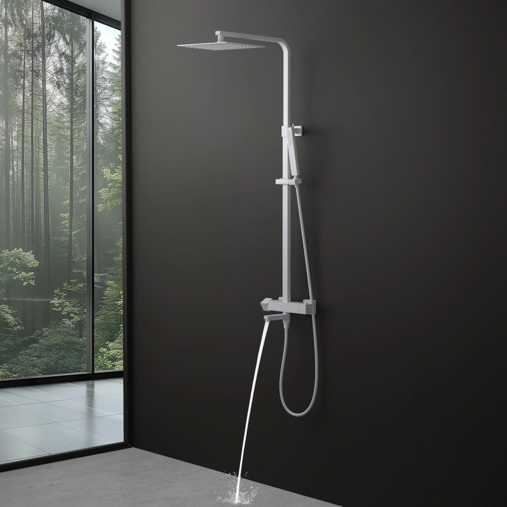 Душевая система с термостатом Timo Tetra-thermo SX-0169/16 белый матовый от магазина Vanna-Vanna.ru!