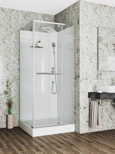 Душевая кабина Ceruttispa MiMi90T без крыши (90x90x215-225) от магазина Vanna-Vanna.ru!