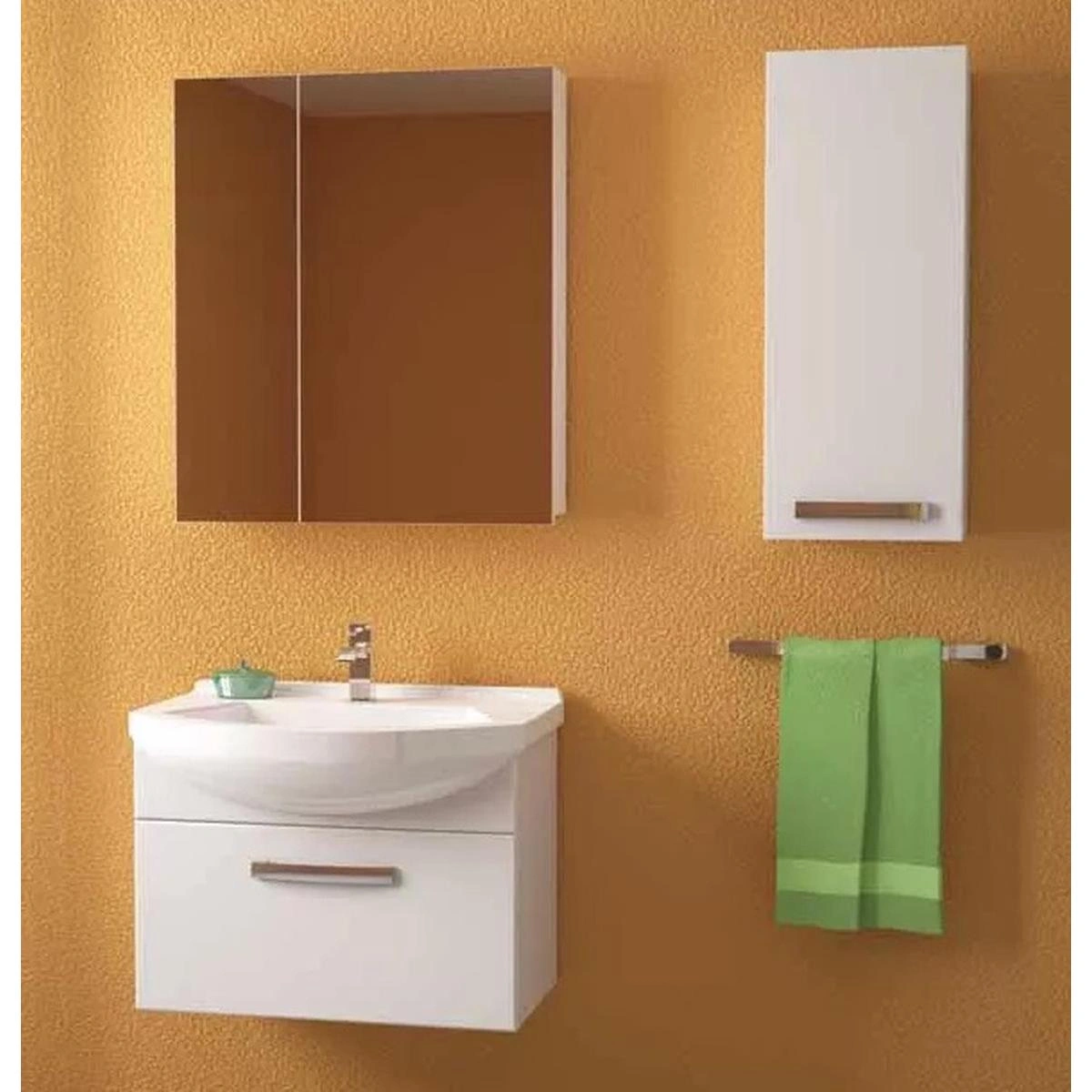 Тумба с раковиной подвесная Dreja Alfa 55 см, белый от магазина Vanna-Vanna.ru!