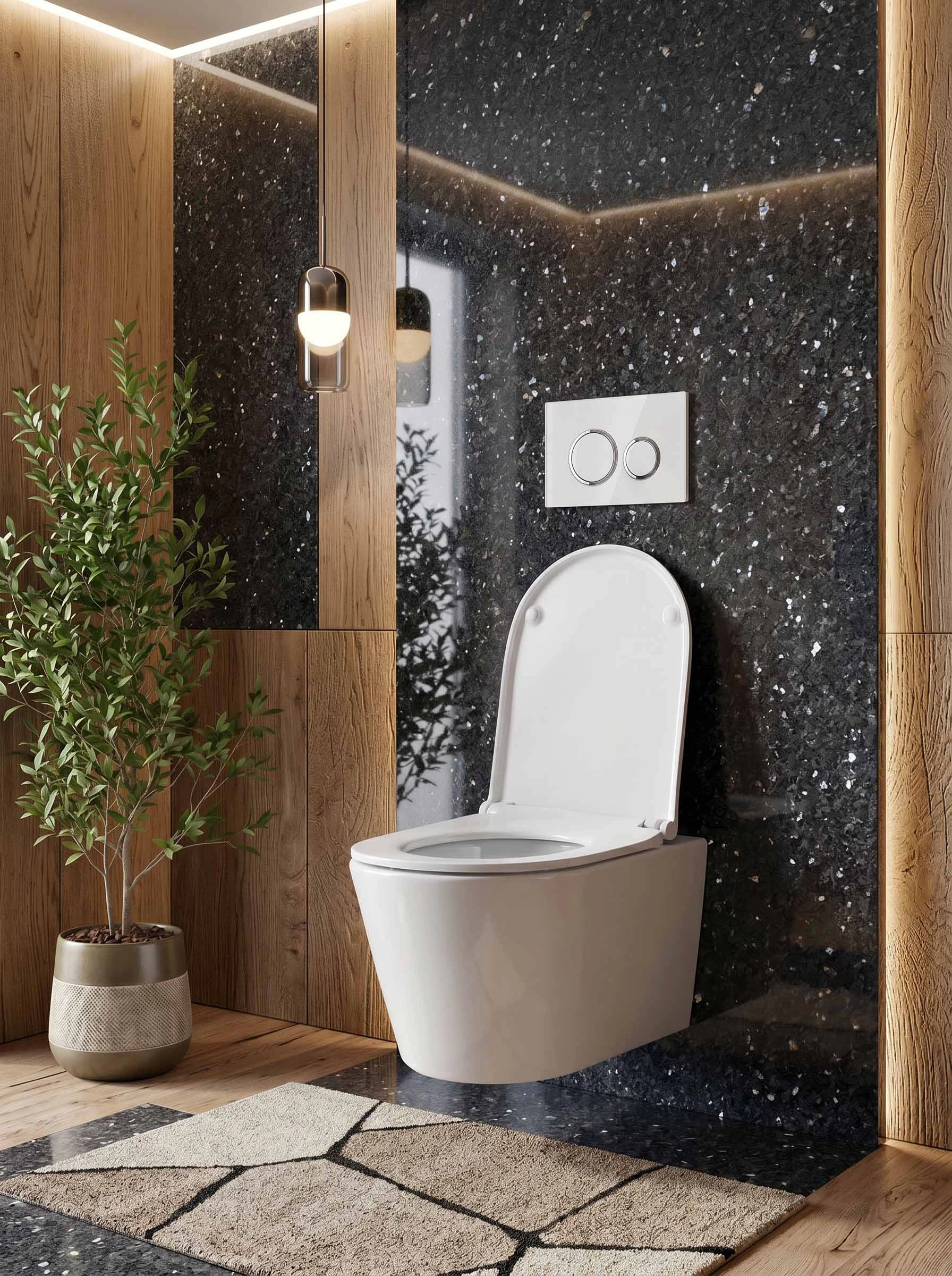 Унитаз Ceruttispa N/N12148 безободковый, подвесной, (490х340х360), белый от магазина Vanna-Vanna.ru!