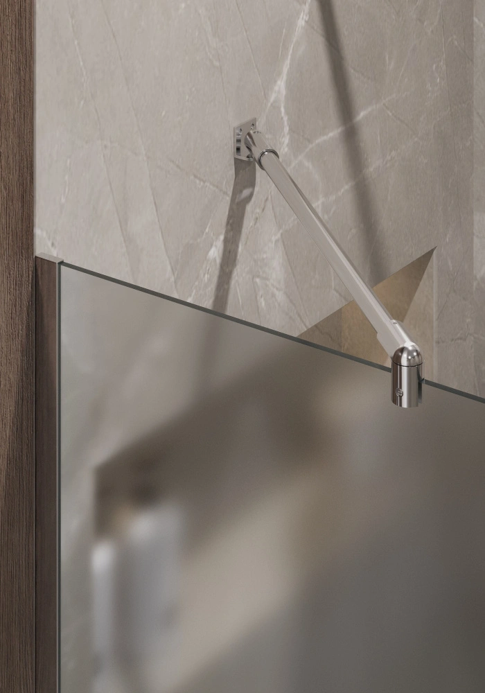 Душевая перегородка Timo TP-890/00F-8 матовое стекло, профиль хром от магазина Vanna-Vanna.ru!