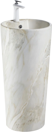 Раковина SantiLine SL-4007 напольная, мрамор