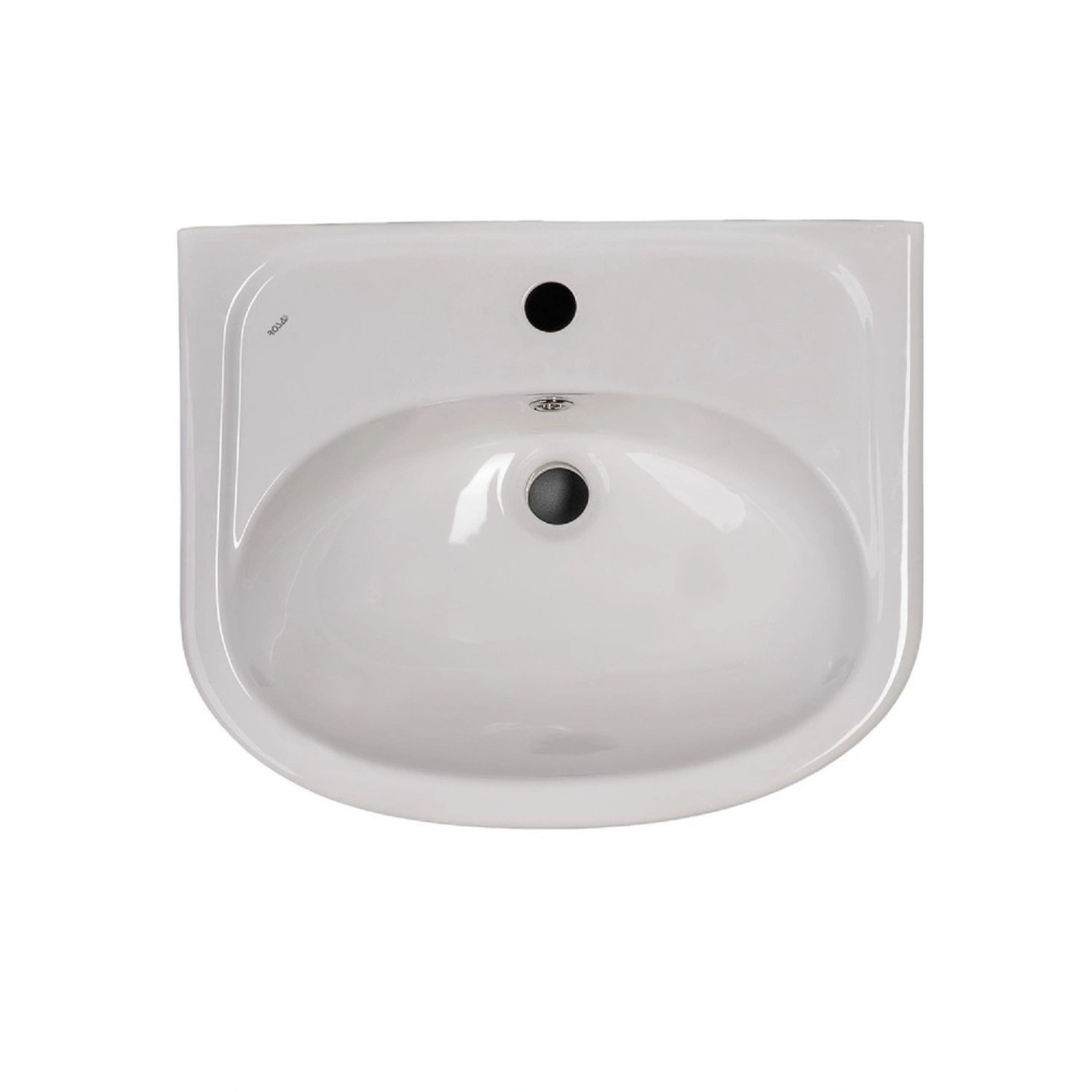 Тумба напольная Runo Эко 50 с раковиной Уют 50 белый/лиственница