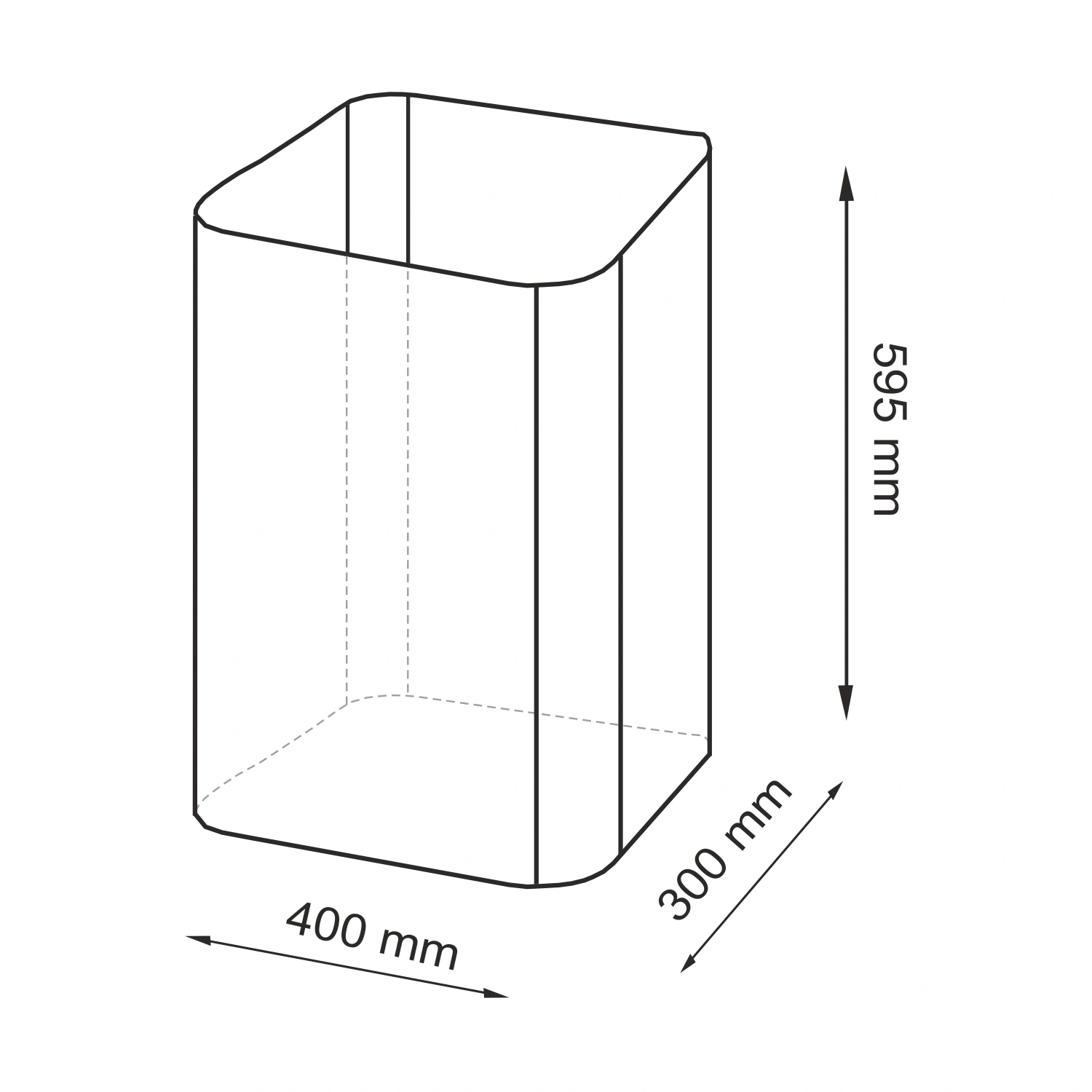 Корзина WasserKraft Nuthe WB-910-L черный от магазина Vanna-Vanna.ru!