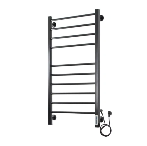 Полотенцесушитель электрический Domoterm Куба П10 500x1000 EK R правый, черный матовый от магазина Vanna-Vanna.ru!