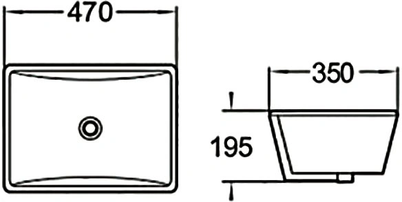 Раковина SantiLine SL-3003 встраиваемая снизу, белая