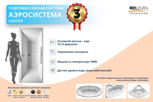 Аэросистема - сенсор ( 10 аэро форсунок) от магазина Vanna-Vanna.ru!