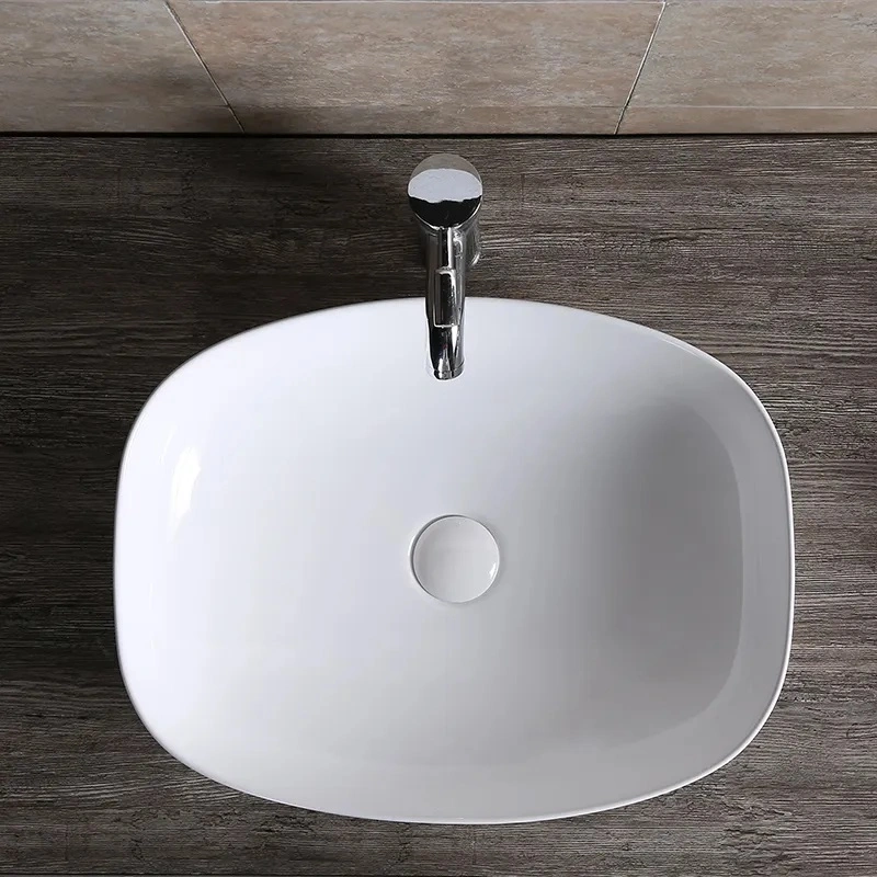 Раковина Ceruttispa CR0064 накладная, белая, прямоугольная 510х390х140 от магазина Vanna-Vanna.ru!