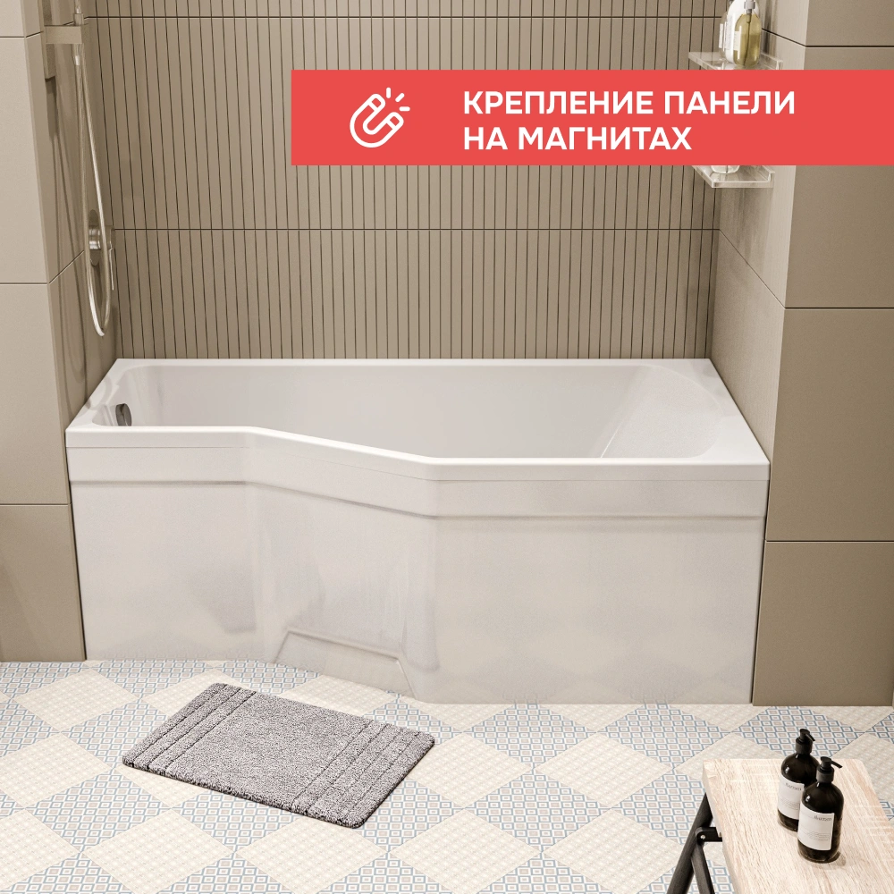 Ванна 1Marka Convey 150*75 R Комплект Премиум от магазина Vanna-Vanna.ru!