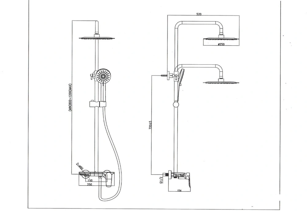 Душевая стойка SantiLine SL-9011 хром от магазина Vanna-Vanna.ru!