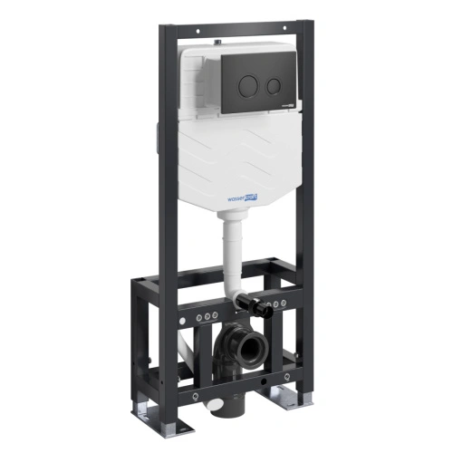 Инсталляция WasserKraft Dill 61TLT.010.ME.MB01 для подвесного унитаза, с кнопкой от магазина Vanna-Vanna.ru!