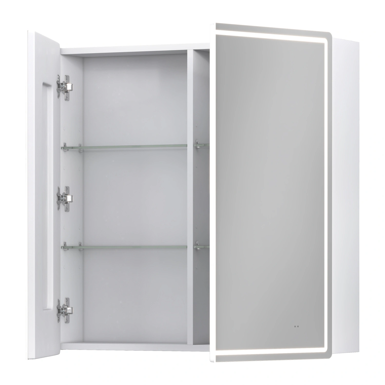 Зеркало-шкаф Vigo Geometry Comfort 80 свет от магазина Vanna-Vanna.ru!