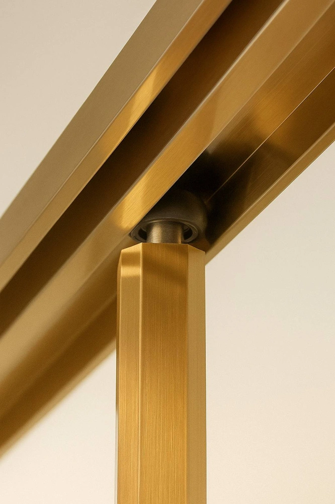 Душевой угол Timo TTSS-100/17C-8L, 1000*1000*2000, профиль мат золото, стекло прозрачное 8 мм от магазина Vanna-Vanna.ru!