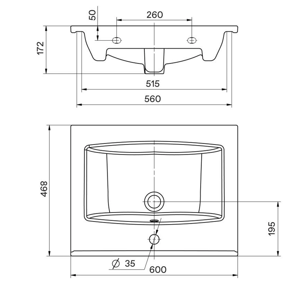 Тумба с раковиной Асб-мебель Лира 60 подвесная, ясень белый от магазина Vanna-Vanna.ru!