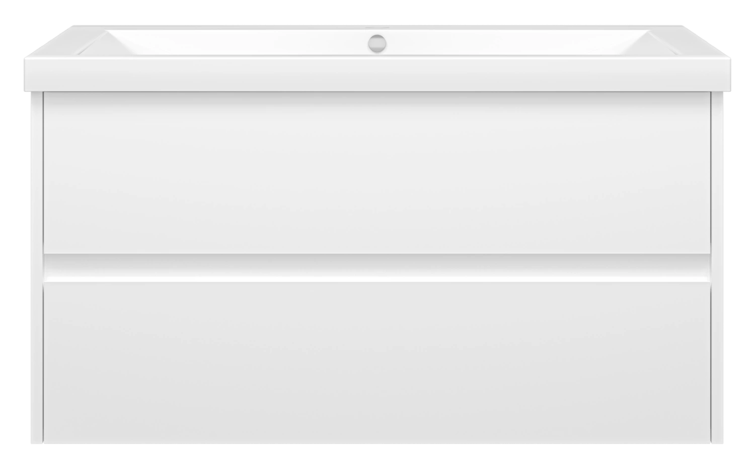 Тумба с раковиной Misty Алиса 100 подвесная, белый от магазина Vanna-Vanna.ru!