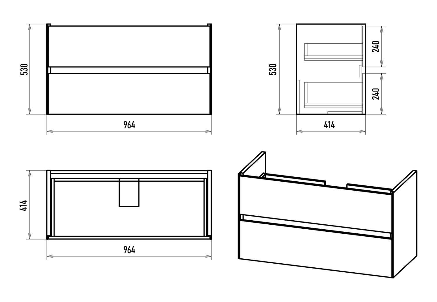 Тумба с раковиной Misty Твист 100 подвесная (белая) от магазина Vanna-Vanna.ru!