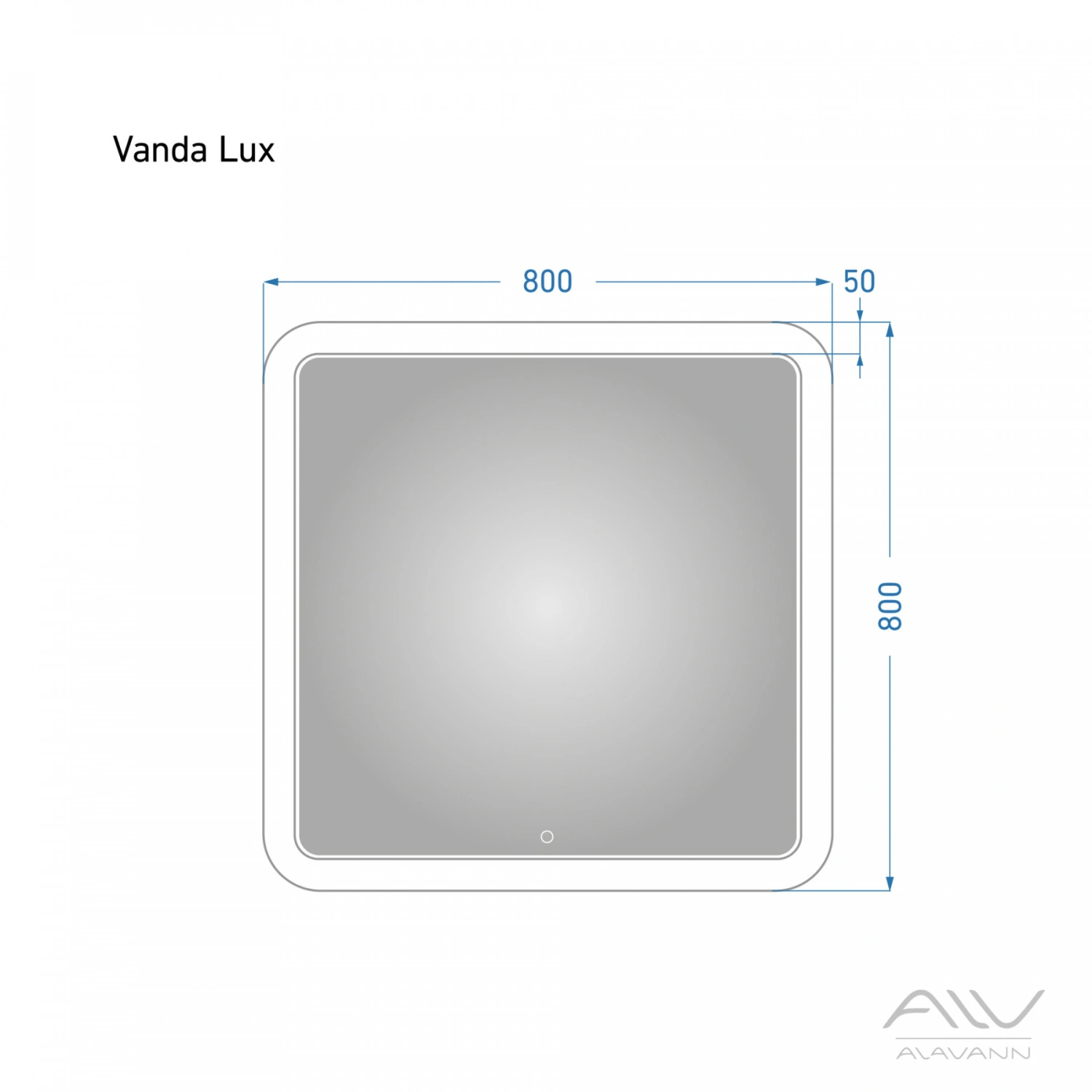 Зеркало Alavann Vanda Lux 80 свет, сенсор от магазина Vanna-Vanna.ru!