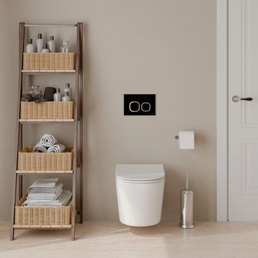 Комплект 3в1 IBERICA BLANCA инсталляция SILENCIO, унитаз BURGOS ALTO белый, кнопка смыва ESTI-Q черный матовый (IB001.BRA.234.832) от магазина Vanna-Vanna.ru!