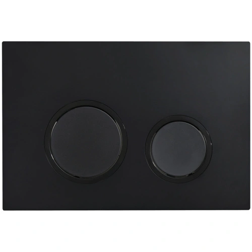 Кнопка смыва Veconi FLUSH V11, FLV11-B, 240х162х7, пластик, чёрный матовый кайма - черный матовый от магазина Vanna-Vanna.ru!