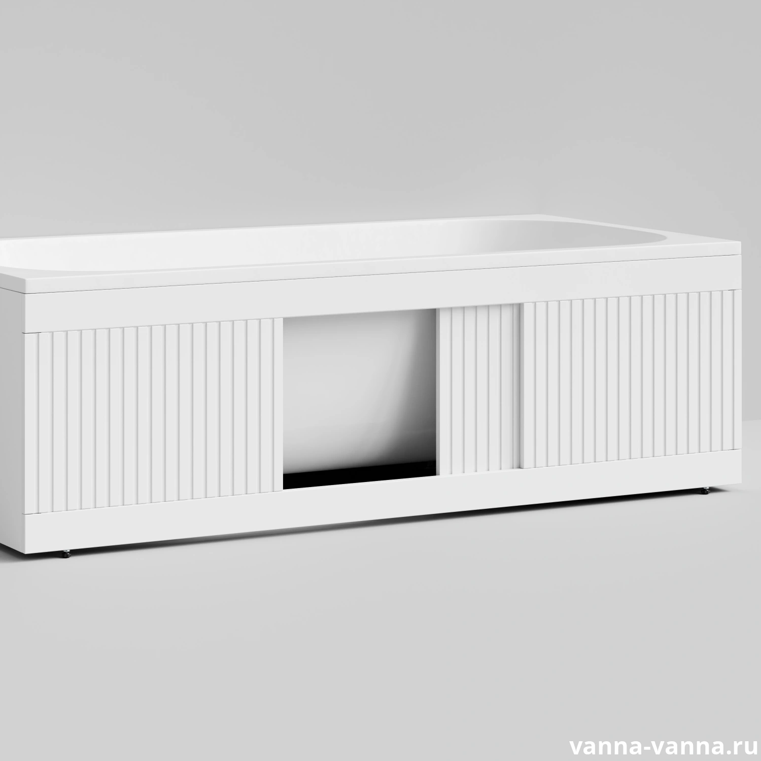 Экран под ванну Vod-ok Тач 170 раздвижной белый + 15 цветов от магазина Vanna-Vanna.ru!