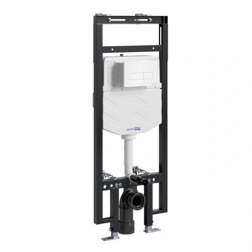 Инсталляция WasserKraft Dinkel 58TLT.010.ME.WH03 для подвесного унитаза, с кнопкой от магазина Vanna-Vanna.ru!