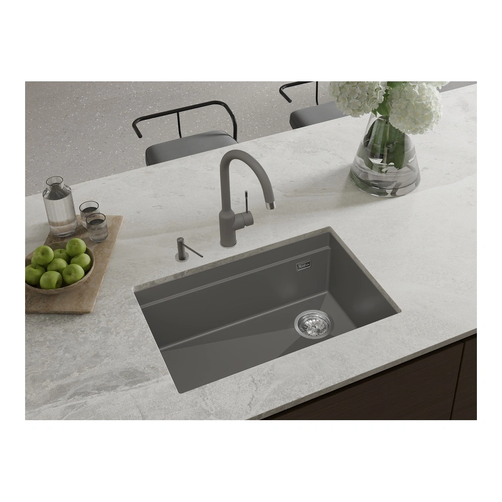 Кухонная мойка Rivelato LINO LN-654-R, серый металлик от магазина Vanna-Vanna.ru!