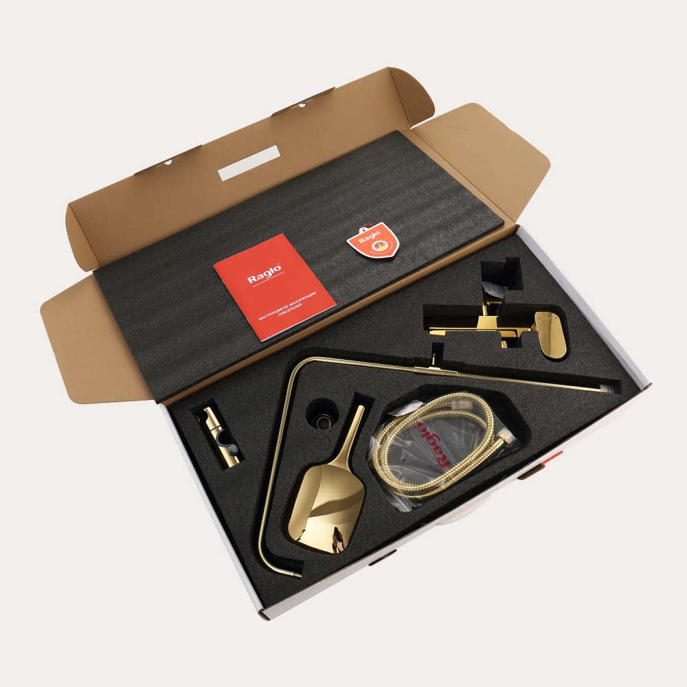 Душевая система Raglo R50.24.23, золото от магазина Vanna-Vanna.ru!