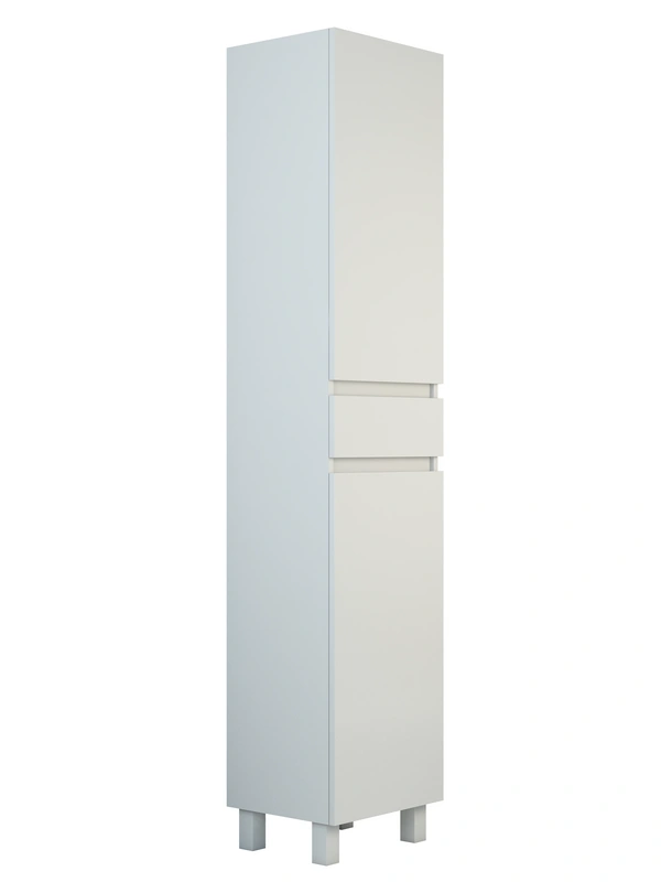 Пенал Emmy Морган 40 R с бельевой корзиной, напольный, белый