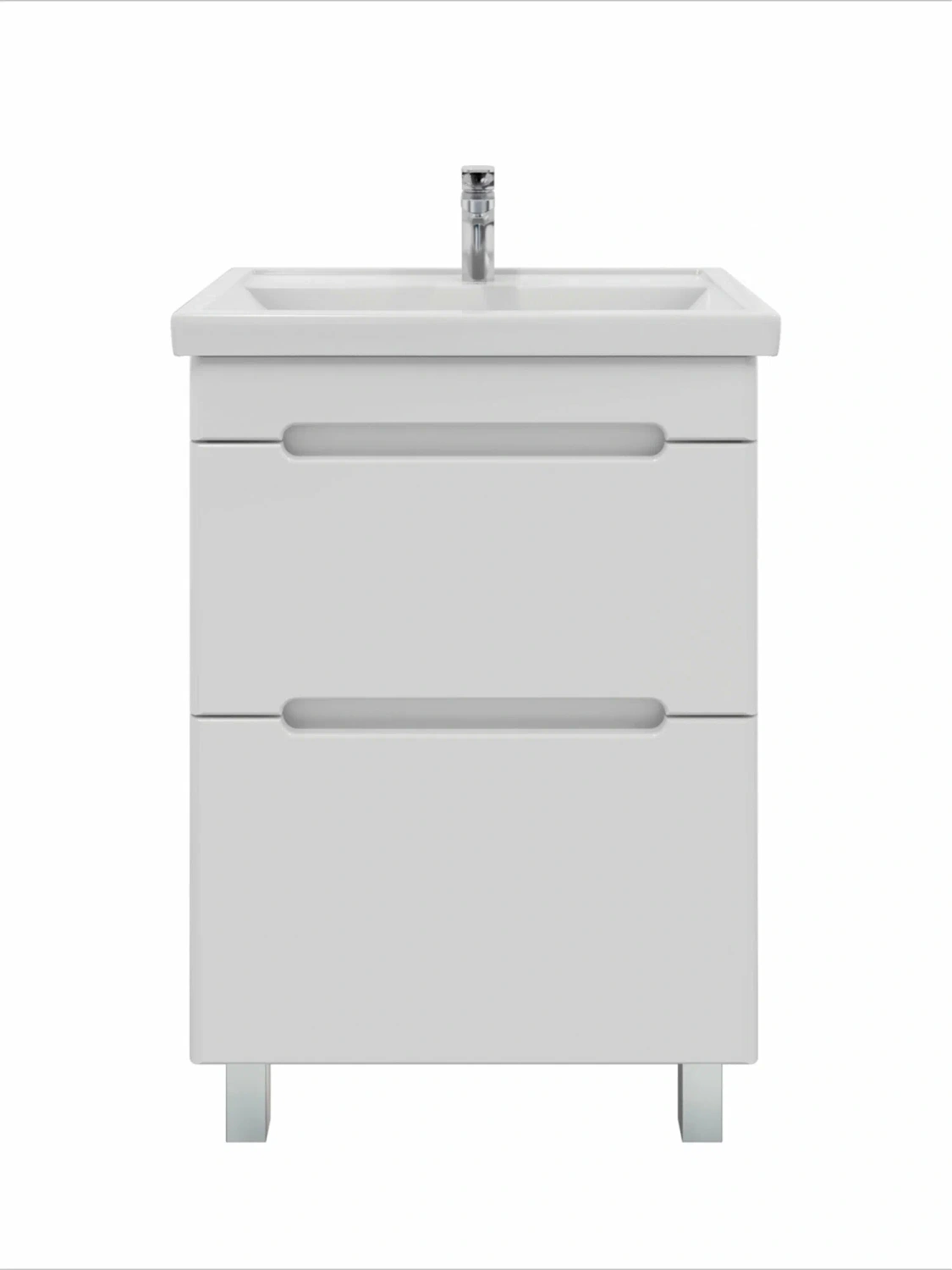 Тумба напольная SanStar Адель 50 с раковиной Moduo 50, белая