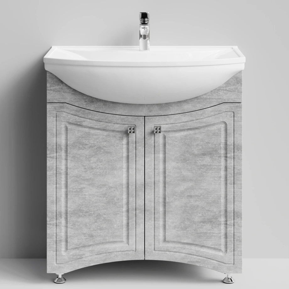 Тумба с раковиной Адам 75 напольная, Горный камень