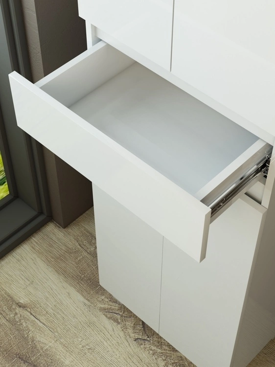 Пенал Emmy Морган 50 напольный, белый, универсальный