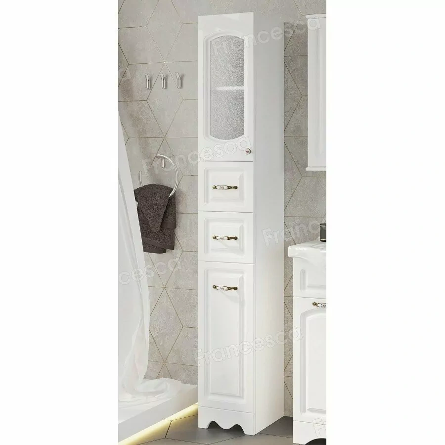 Пенал Francesca Империя 30 L/R напольный, белый