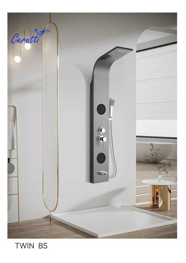 Душевая панель Ceruttispa TWIN BS CT9986 хром