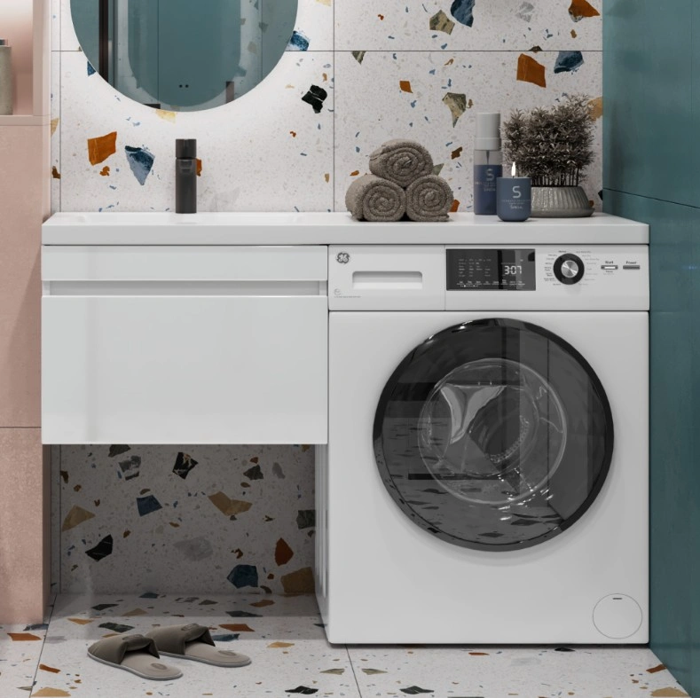 Тумба подвесная Vigo Urban 600-0-1, столешница 120 L, раковина Kamilla 120, 1 ящик, белый